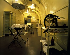 Underground operating theatre beneath Dover Castle, Kent, 1995