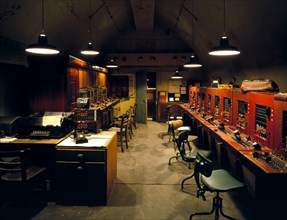 The reconstructed underground telephone and telex exchange beneath Dover Castle, Kent, 1995