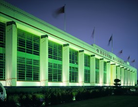 The Hoover Building at night, Western Avenue, Ealing, London, 1995