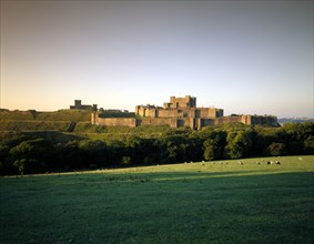 Dover Castle, Kent, viewed from the north-east, 1996