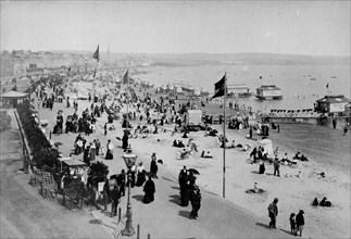 The seafront at Weymouth, Dorset, 1890s