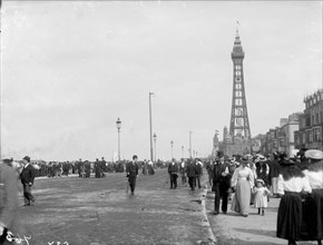 The promenade at Blackpool, Lancashire, August 1895