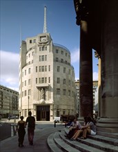The south elevation of BBC Broadcasting House, Westminster, London, 1998