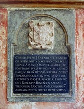 Wall tablet,St Michael's church, Stanton Harcourt, Oxfordshire, 1999
