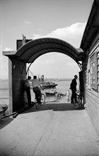 Waiting for the ferry, Greenhithe, Kent, c1945-c1965