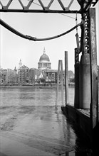 The River Thames and St Paul's Cathedral, London, c1945-c1965