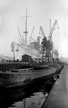 The 'Canton' in King George V Dock, London, c1945-c1965