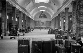 The interior of the Baggage Hall at Tilbury Passenger Landing Stage, Essex