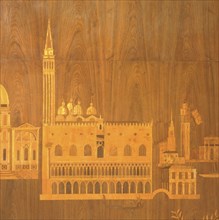 Detail of marquetry from Eltham Palace, London, 1999