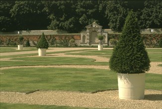 The parterre, Kirby Hall, Northamptonshire, 1998