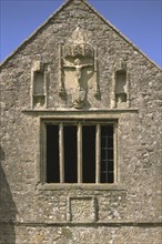 Crucifixion on the gatehouse, Cleeve Abbey, Somerset, 1999
