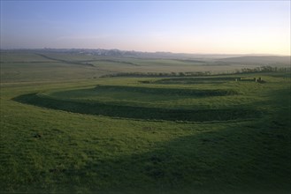 Roman fortlet on Swarthy Hill near Maryport, Cumbria, 1996