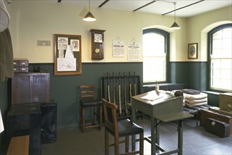 World War I guardrooms at Pendennis Castle, Cornwall, 1997
