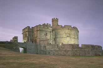 Pendennis Castle, Cornwall, at night, 1997