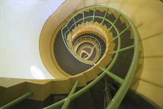 Staircase inside Dungeness lighthouse, Shepway, Kent, 1997