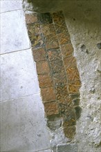 Tiles at St Augustine's Abbey, Canterbury, Kent, 1996