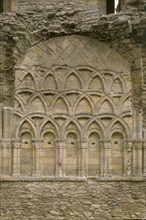 Architectural detail at Wenlock Priory, Much Wenlock, Shropshire, 1998