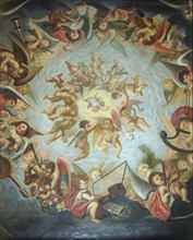 Ceiling of the Heaven Room, Bolsover Castle, Derbyshire, 2000