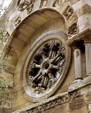Wheel window at the Roman Catholic Pro-Cathedral, Clifton, Bristol, Avon, 2000