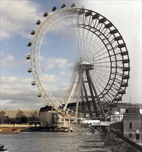 The London Eye and the Great Wheel at Earls Court, 2000
