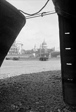 View of the River Thames and the City of London, c1945-c1965