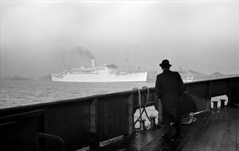 Farewell', Shipping in the River Thames near Tilbury, c1945-c1965