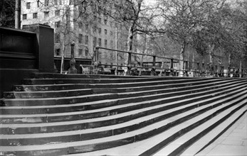 Steps on the Victoria Embankment, Westminster, London, c1945-c1965