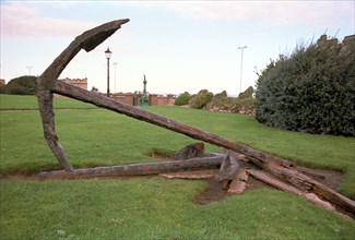 Anchors in Queen's Park, Fleetwood, Lancashire, 1999