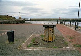 A capstan in the harbour, Maryport, Cumbria, 1999