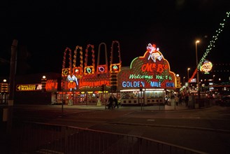Illuminated amusement arcades, Blackpool, 1999