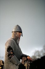 Knight on horseback, from a battle re-enactment