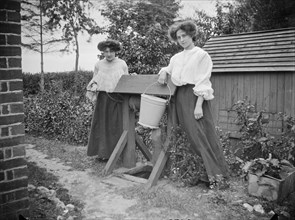 Two women beside a well, near Princes Risborough, Buckinghamshire, 1903