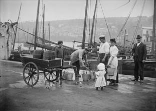 Newlyn harbour, Penzance, Cornwall, 1907