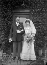 Wedding portrait, Hellidon, Northamptonshire, c1896-c1920