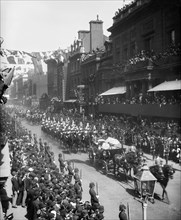A procession celebrating the Royal Jubilee, 1887