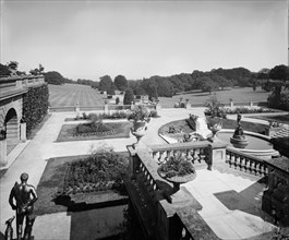 The lower terrace, Osborne House, Isle of Wight, 1880s