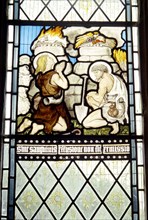 Window in All Saints' church, Middleton Cheney, Northamptonshire, 1963