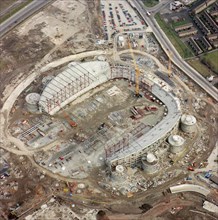 Construction of the Commonwealth Stadium, Manchester, 2001