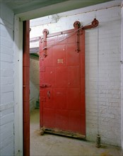 Firedoor at Baker Perkins Engineering Works, Peterborough, Cambridgeshire, 2001