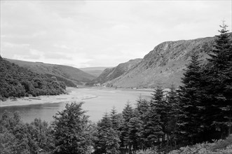 Possibly the Elan Valley Reservoir, Powys, mid Wales, c1945-c1965