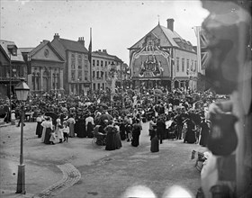 Queen Victoria's jubilee celebrations, Market Place, Wallingford, Oxfordshire, 1879