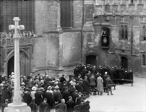 A congregation at Magdalen College, Oxford, Oxfordshire, c1860-c1922