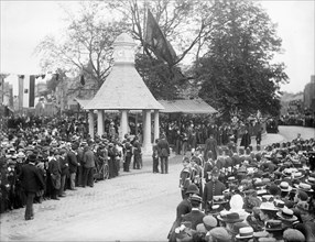 Opening of the Magdalen College clock tower, Oxford, Oxfordshire, c1860-c1922