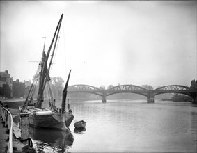 Barnes Railway Bridge, Richmond Upon Thames, London, c1860-c1922