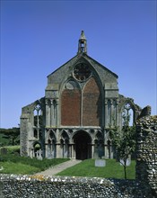 West front of Binham Priory, Norfolk, 1985