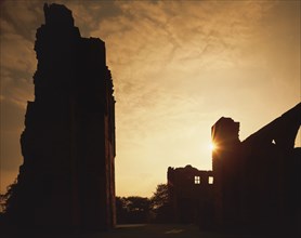 Sunset at Ashby De La Zouch Castle, Leicestershire, 1986