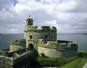 View from the North, St Mawes Castle, Cornwall, 1988
