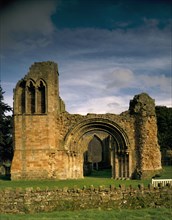 West front, Lilleshall Abbey, Shropshire, 1990