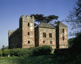 View from the west, Acton Burnell Castle, Shropshire, 1990