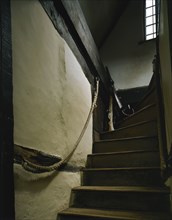 First floor staircase, Boscobel House, Shropshire, 1991